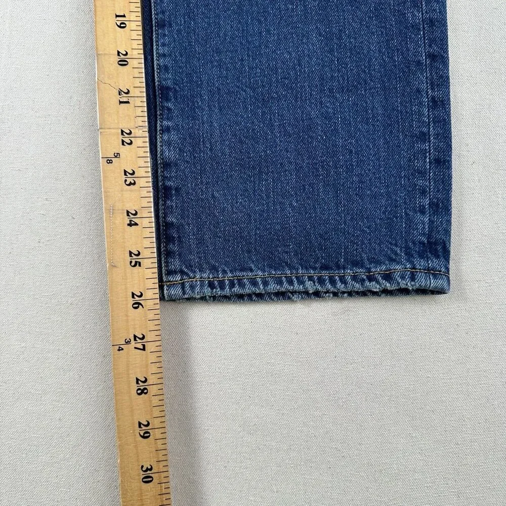 Outerknown Dune High Rise Slim‎ Fit Jeans Women’s 31 Blue Denim Stretch Pants